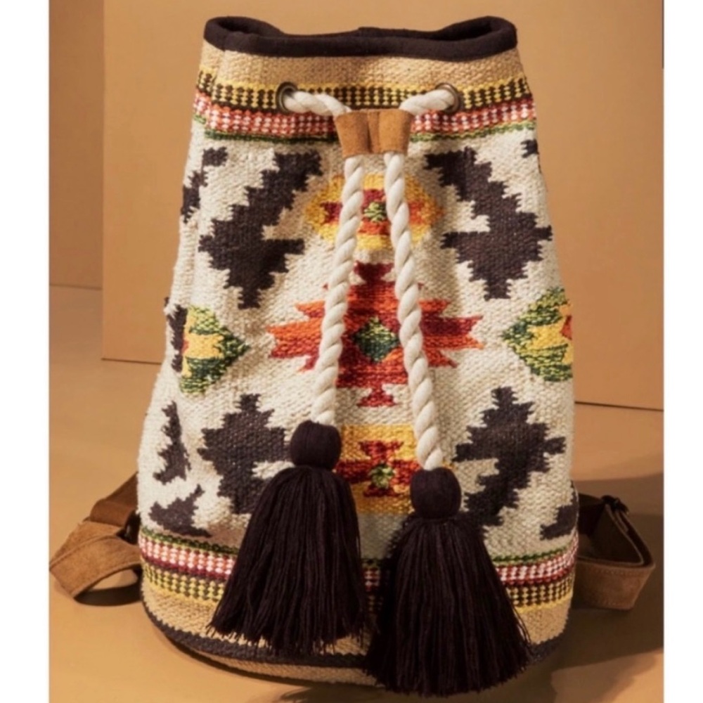 NWT! Bohemian Handmade Ruggine Tote or Backpack - Picture 2 of 11